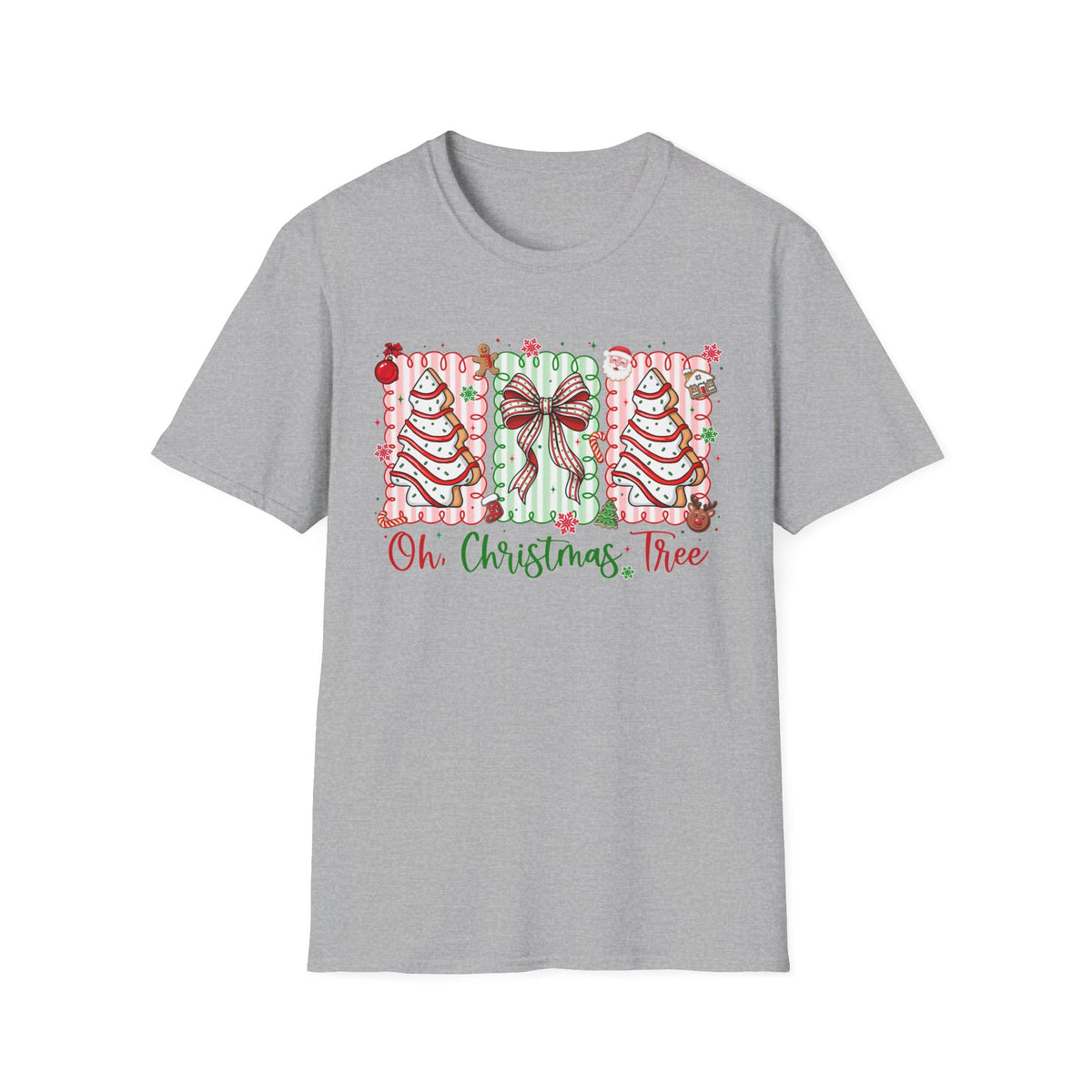 Oh Christmas Tree Teacher Tee Vintage Holiday Bow.