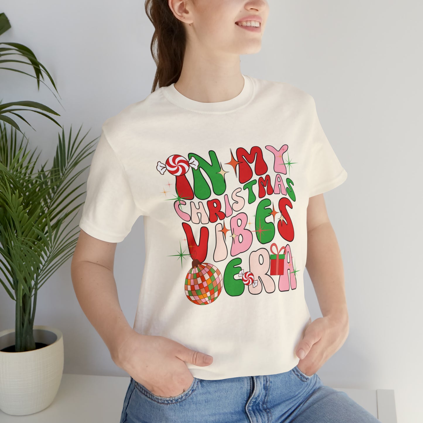 In My Christmas Vibes Era Unisex Jersey Short Sleeve Tee