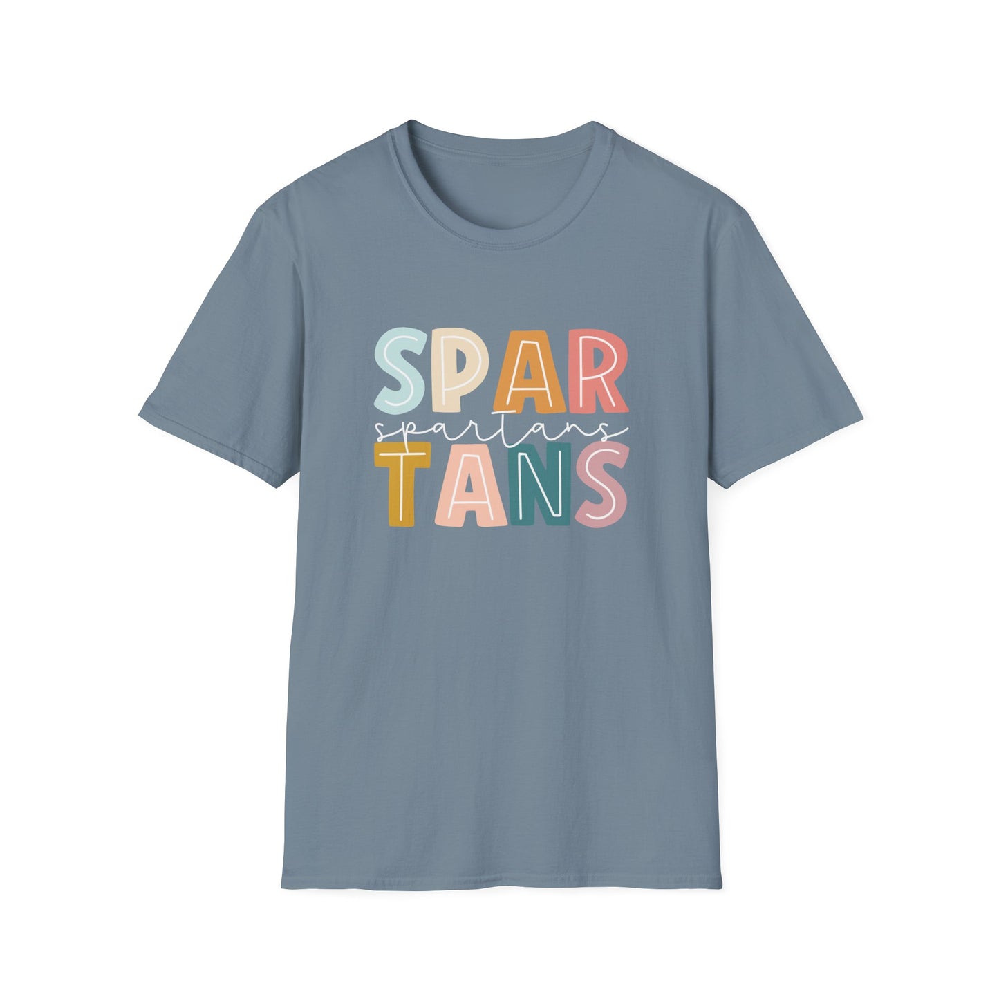 Spartans Colorblock School Spirit Teacher Tee