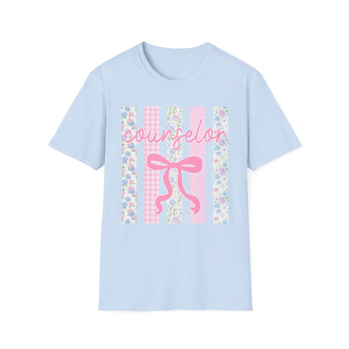 Counselor Floral Bow Coquette Graphic Tee | Vintage Aesthetic Shirt