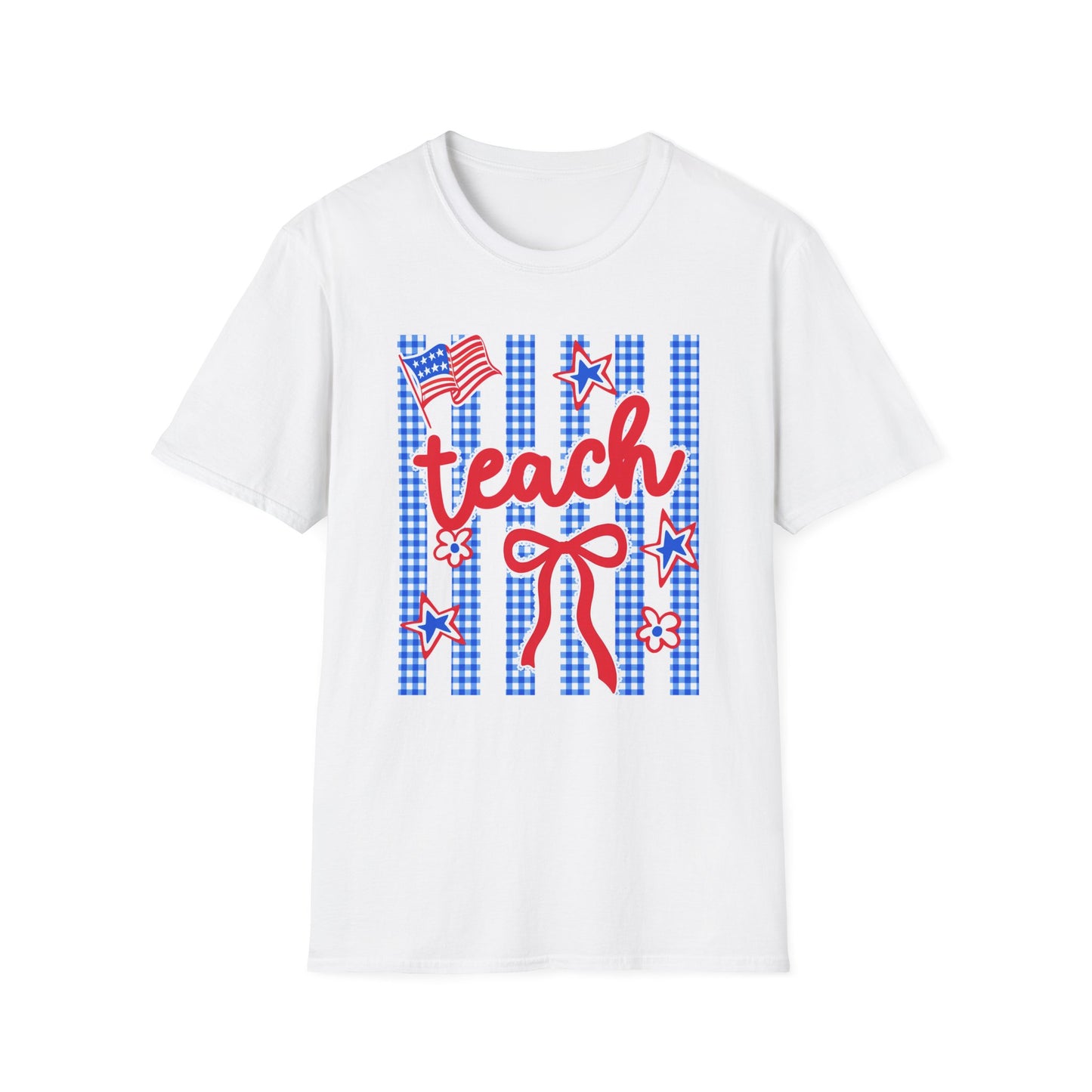 Teach Red White & Blue Stars Tee