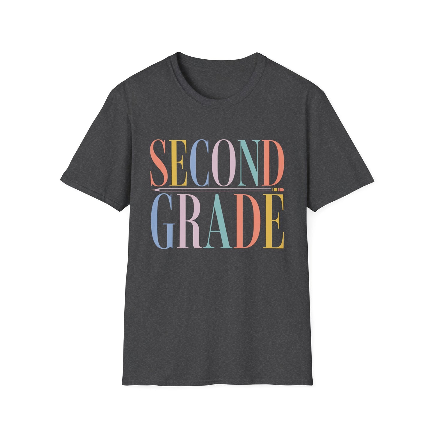 Second Grade Colorblock Teacher Tee