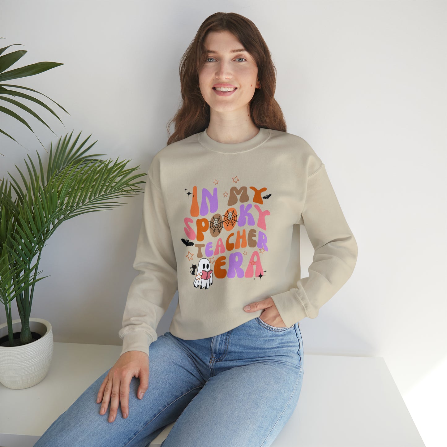 In My Spooky Teacher Era Unisex Heavy Blend™ Crewneck Sweatshirt