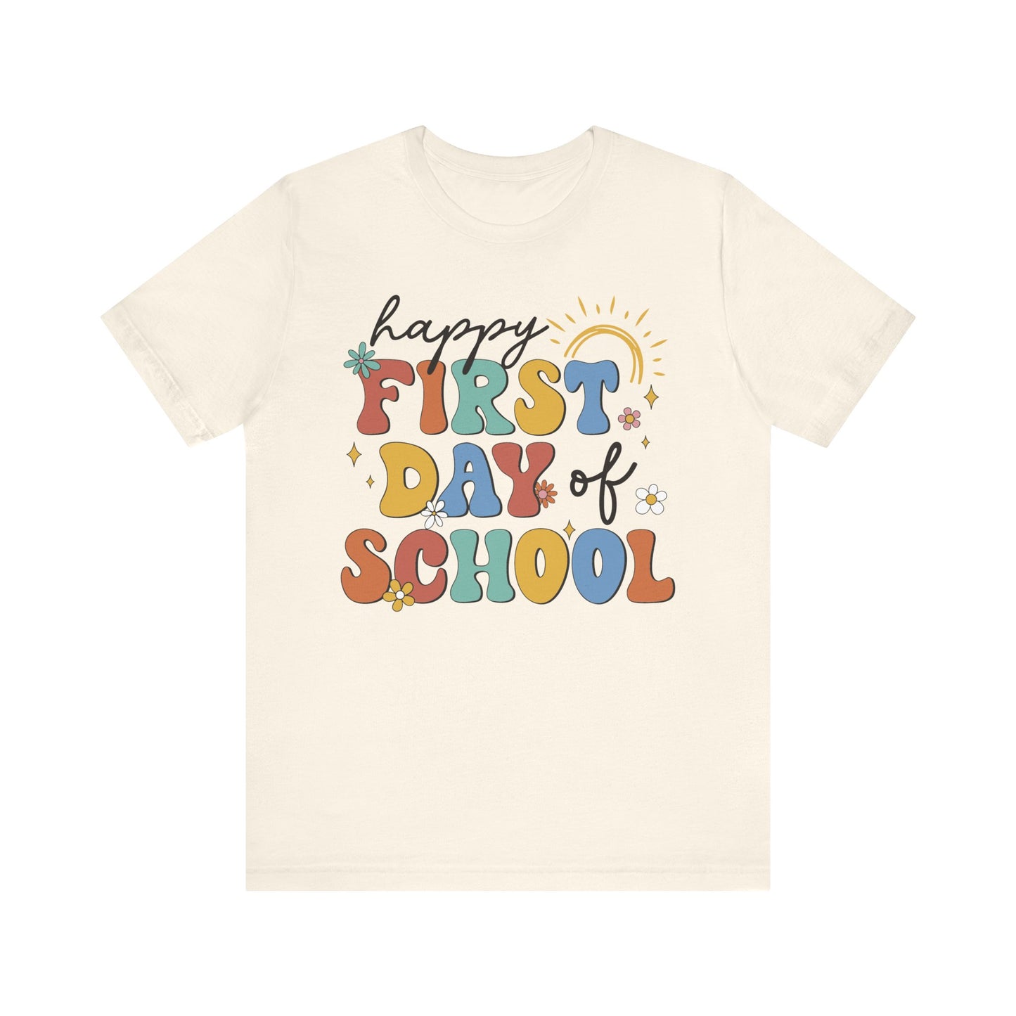 Happy First Day of School Groovy Tee