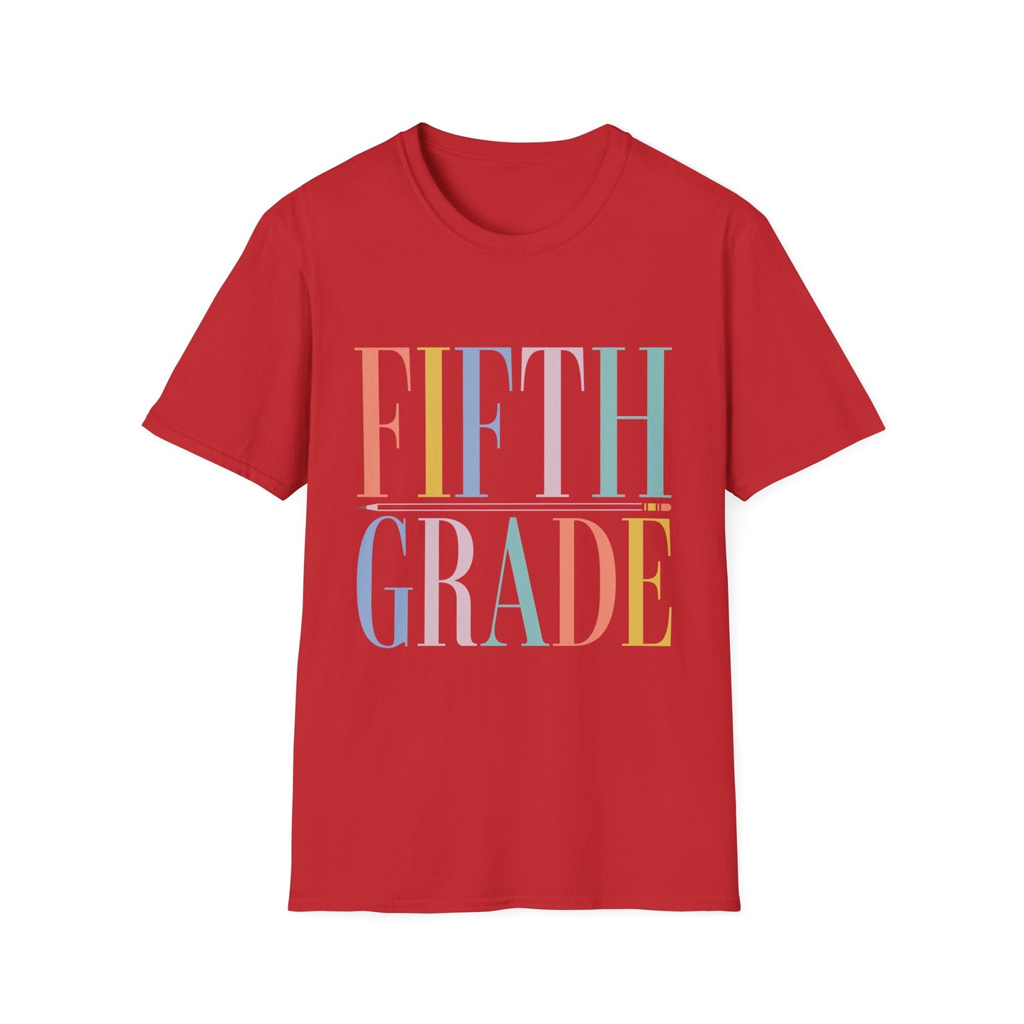 Fifth Grade Colorblock Teacher Tee