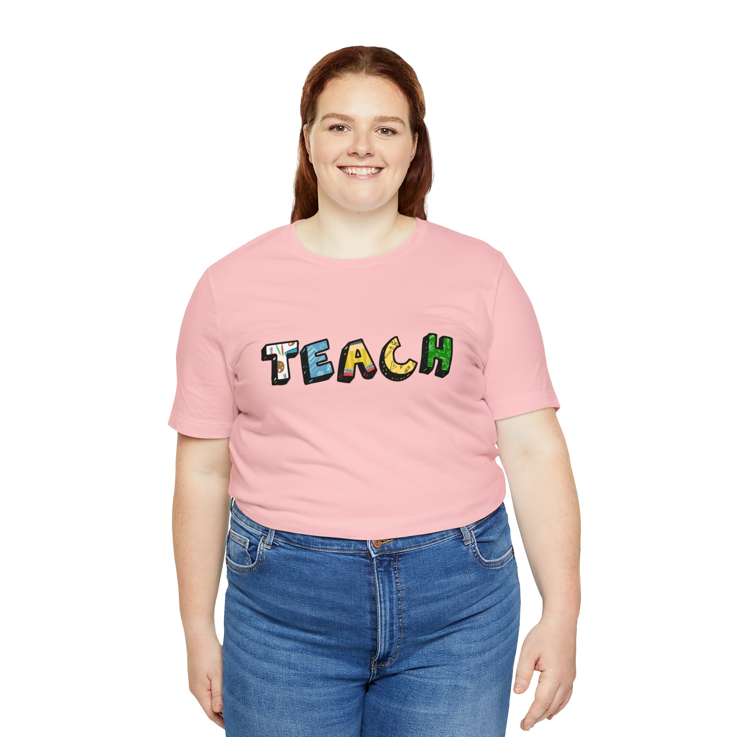 TEACH Graphic Print Unisex Jersey Short Sleeve Tee