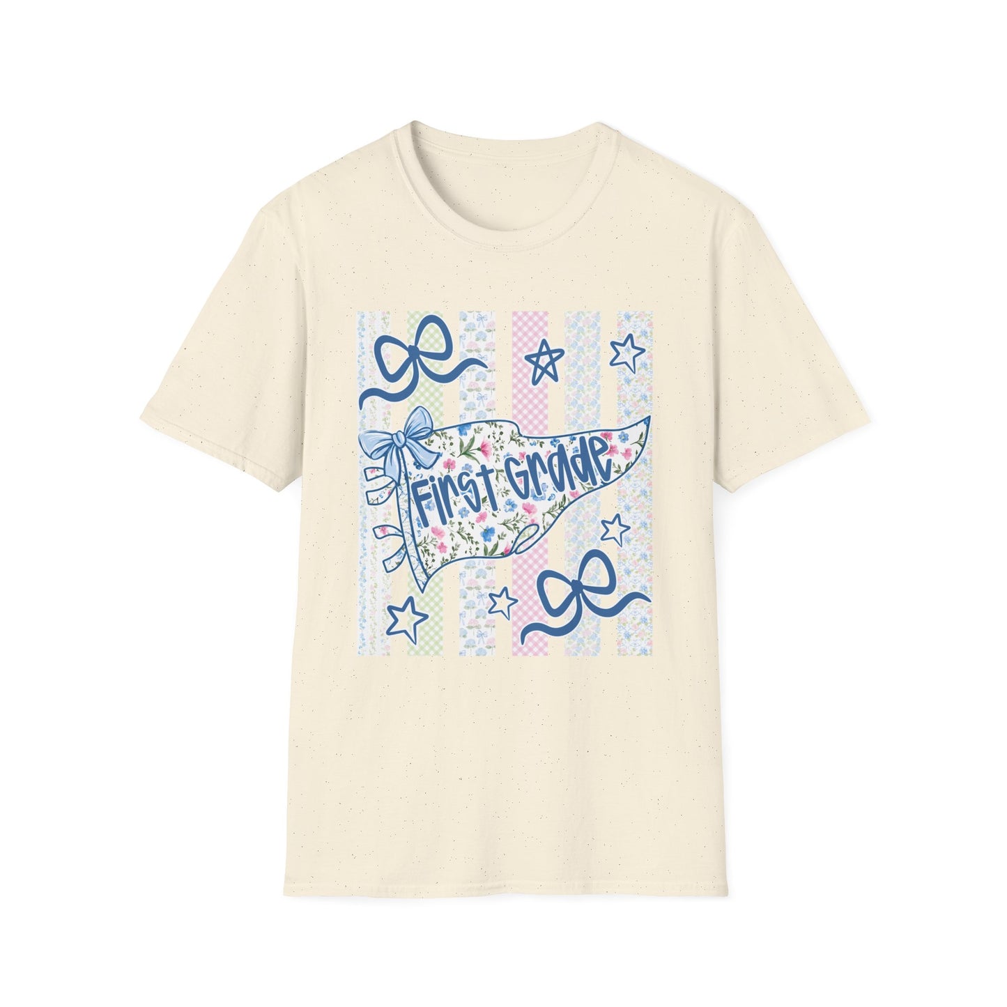 First Grade Teacher Bow Shirt | Coquette Back to School Tee