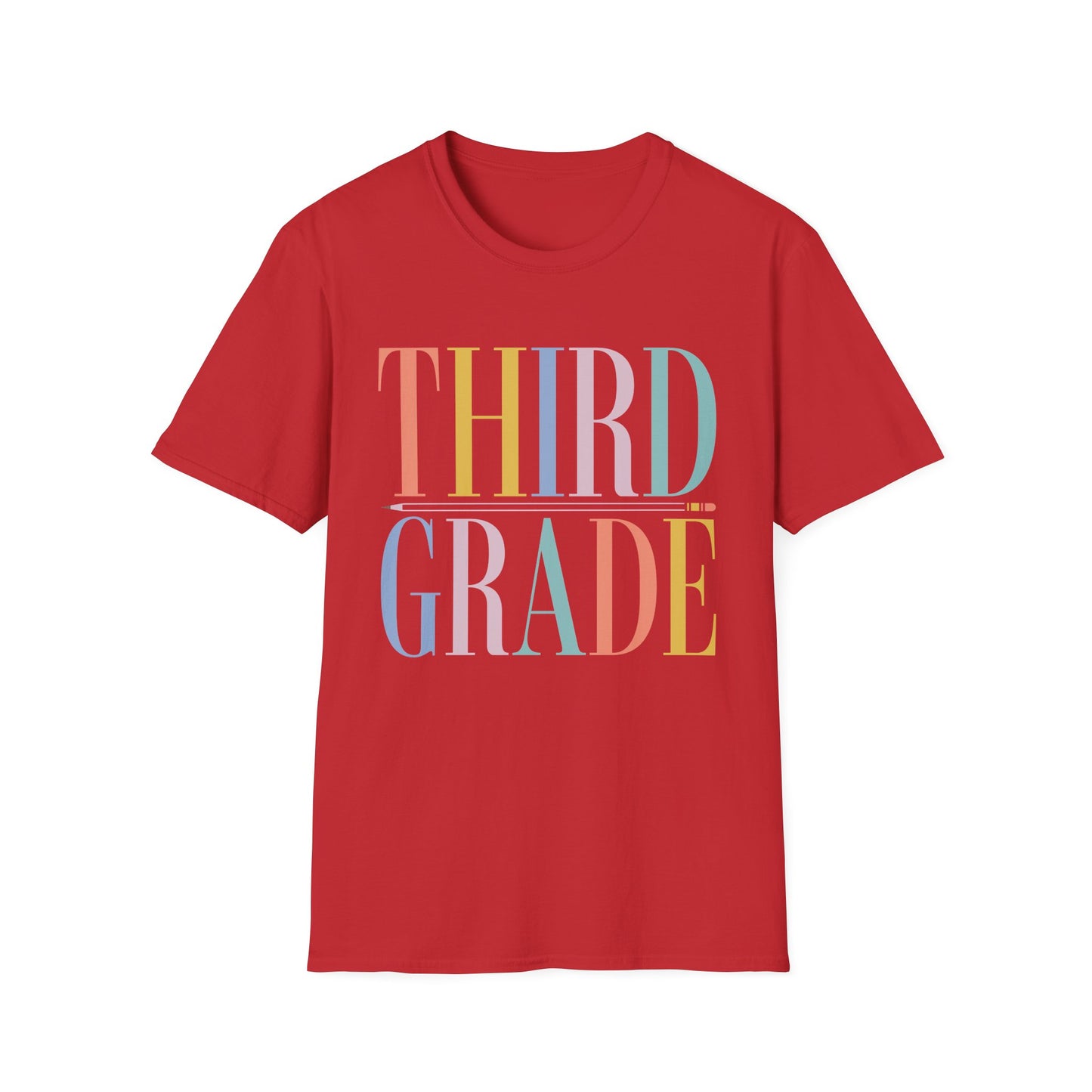 Third Grade Colorblock Teacher Tee