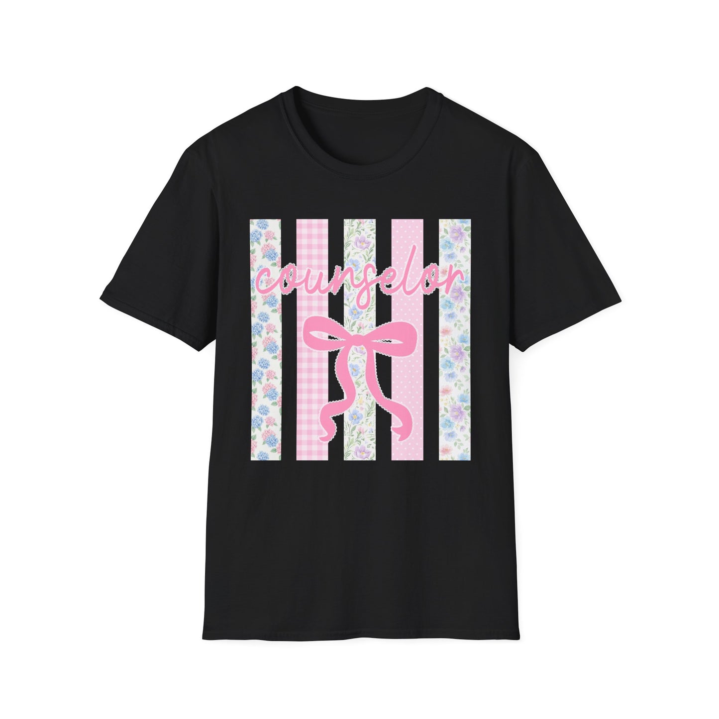 Counselor Floral Bow Coquette Graphic Tee | Vintage Aesthetic Shirt