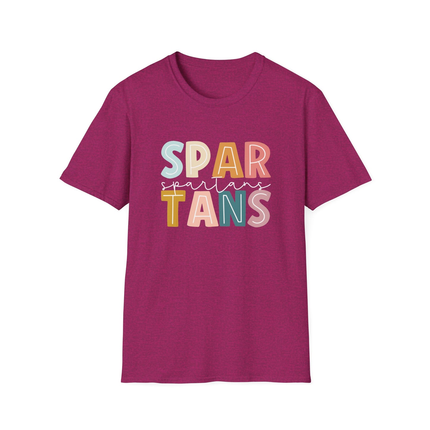 Spartans Colorblock School Spirit Teacher Tee
