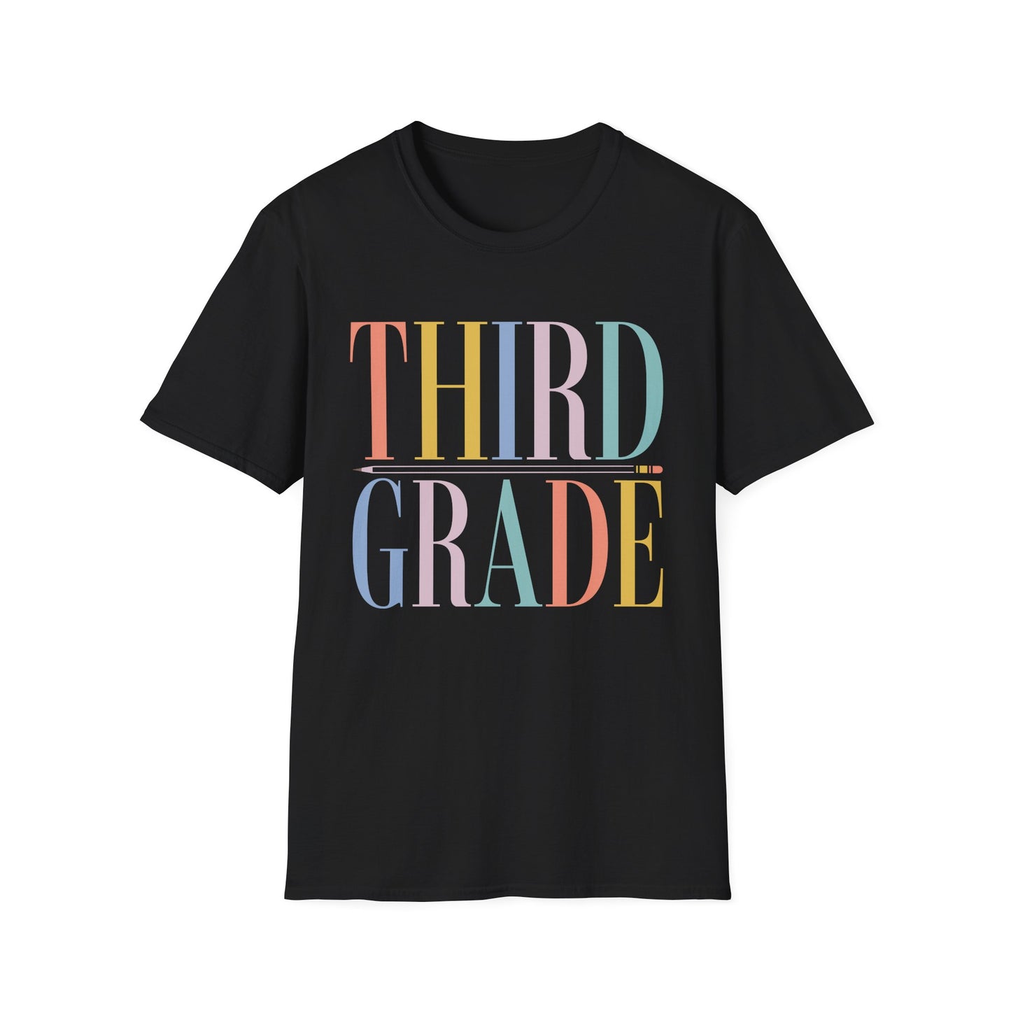 Third Grade Colorblock Teacher Tee