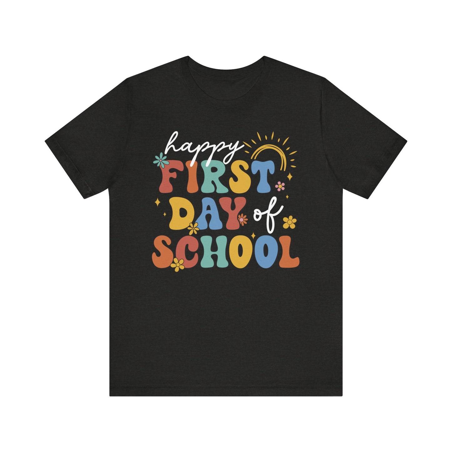 Happy First Day of School Groovy Tee