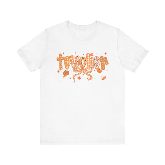 Fall Teacher Coquette Tee