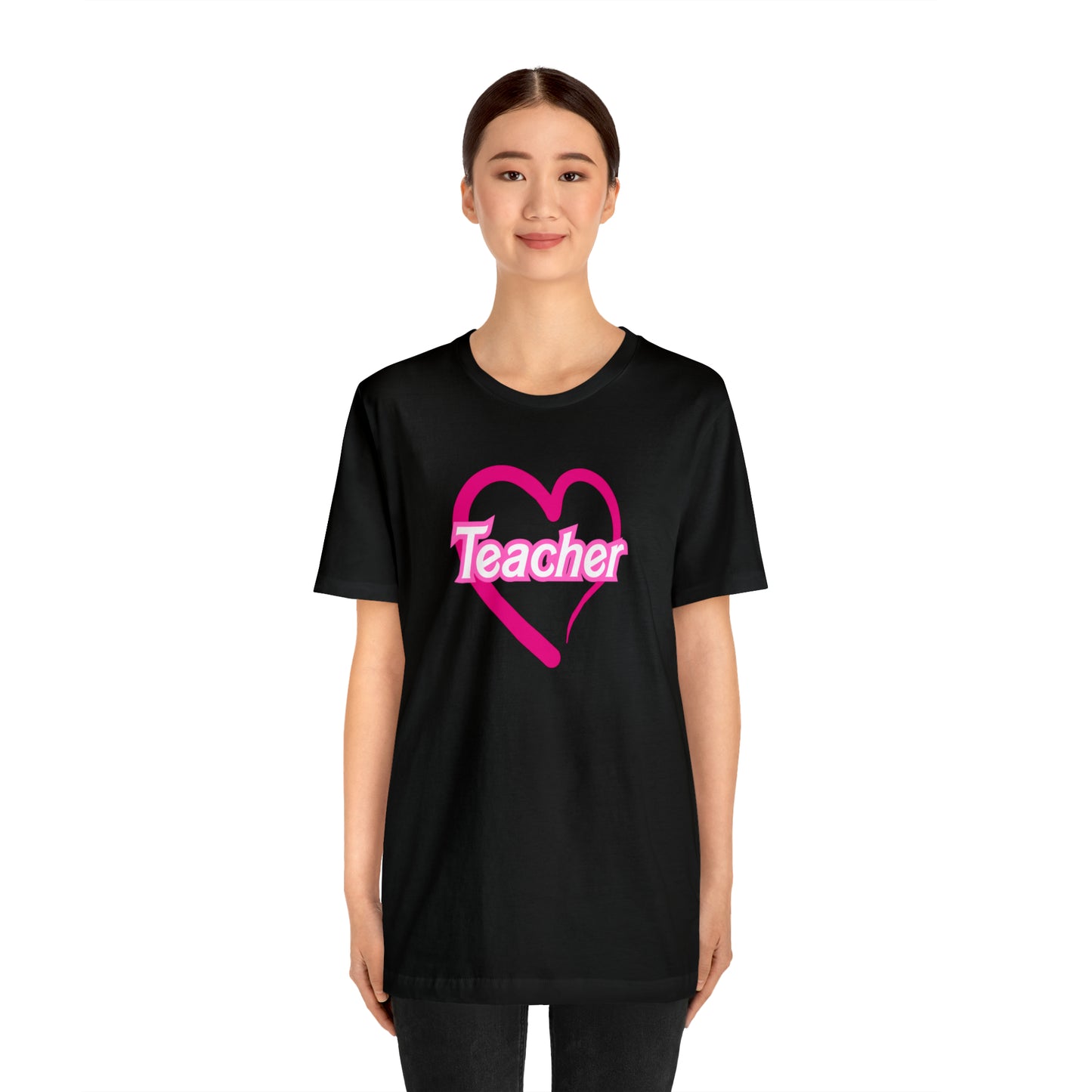 Teacher Doll Font Unisex Jersey Short Sleeve Tee