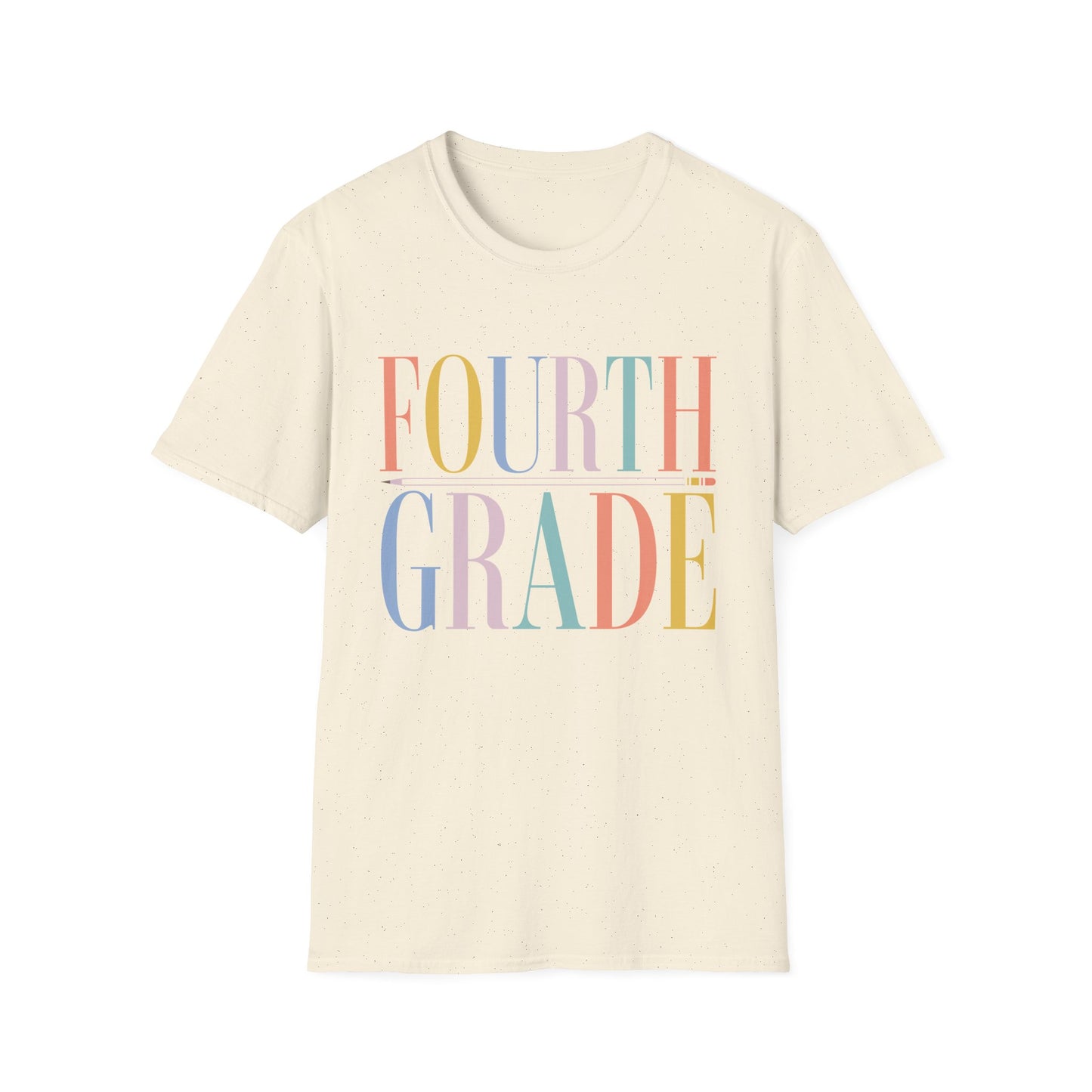 Fourth Grade Colorblock Teacher Tee