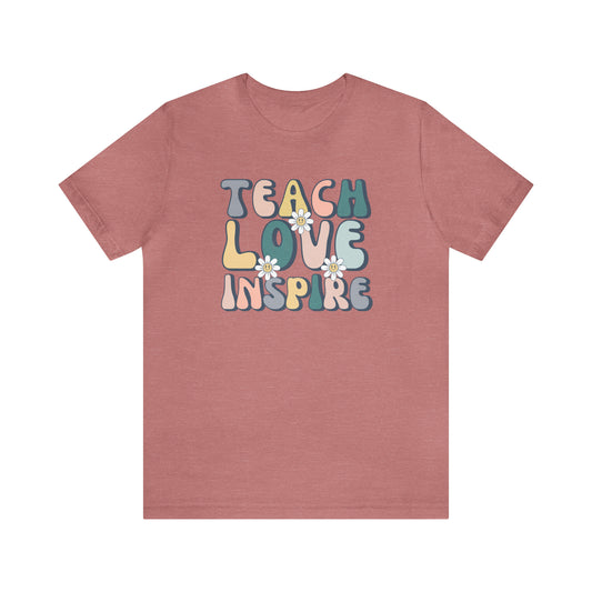 Teach Love Inspire Unisex Jersey Short Sleeve Tee