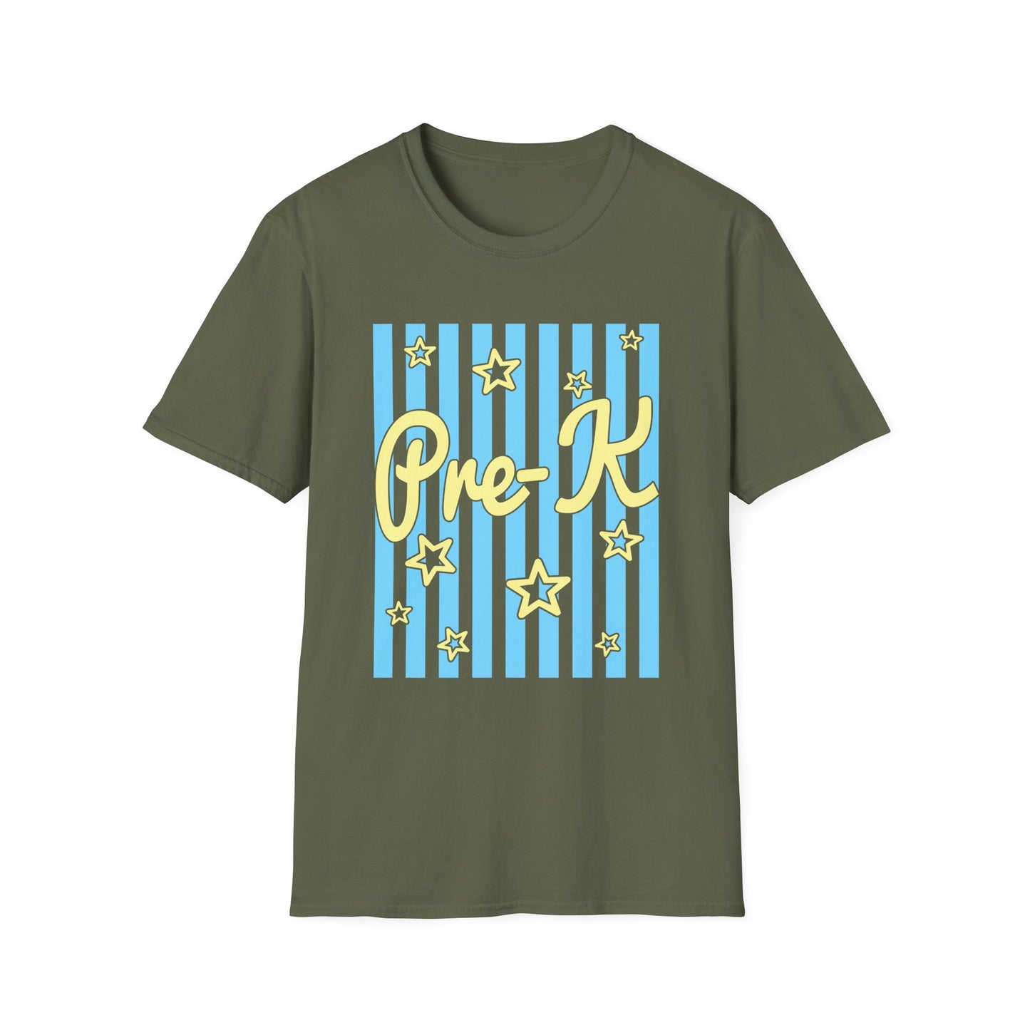 Pre-K Striped Stars Teacher Tee