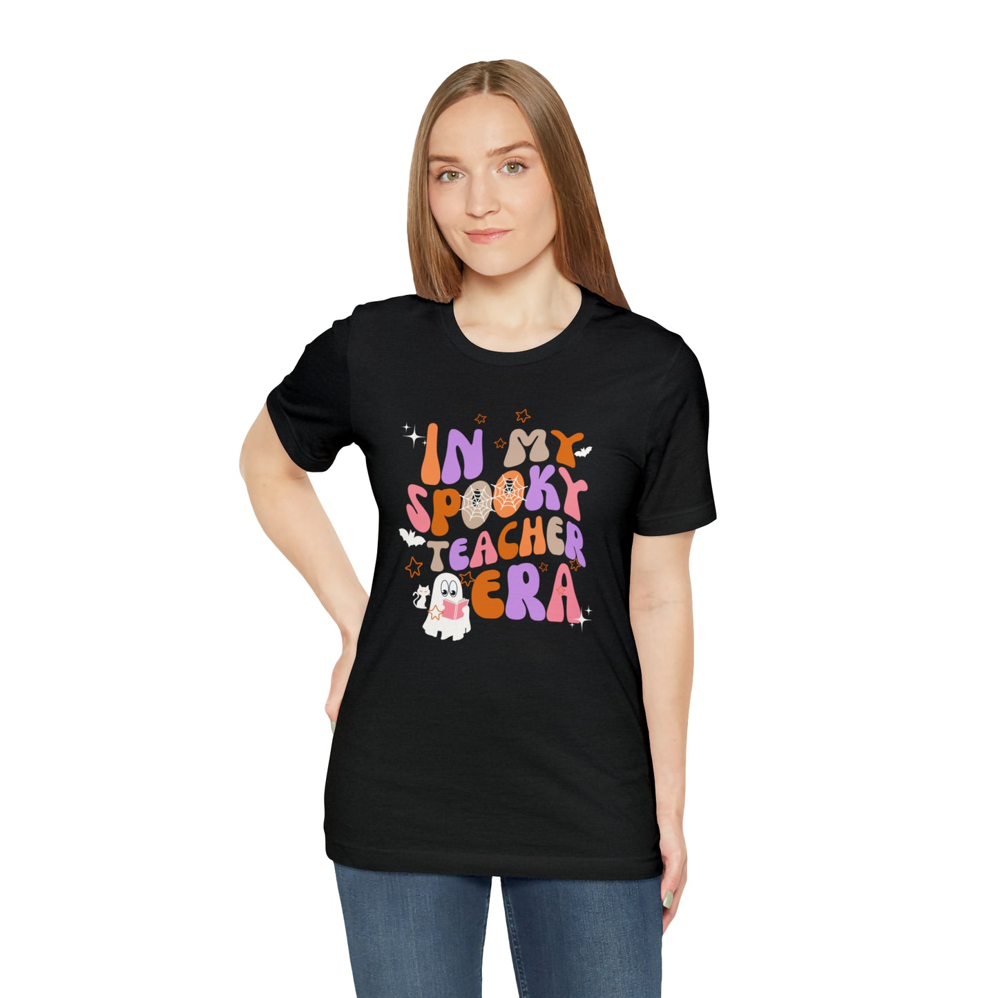 In My Spooky Teacher Era Unisex Jersey Short Sleeve Tee