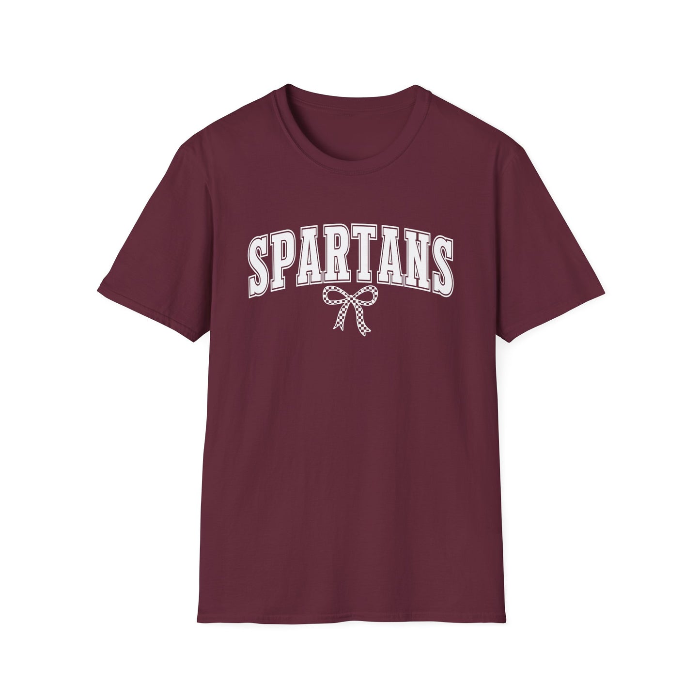 Spartans School Spirit Teacher Tee Retro Bow