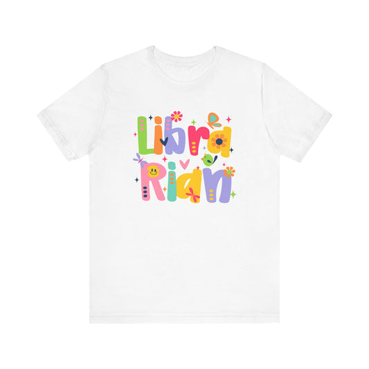 Colorful Playful Librarian Tee