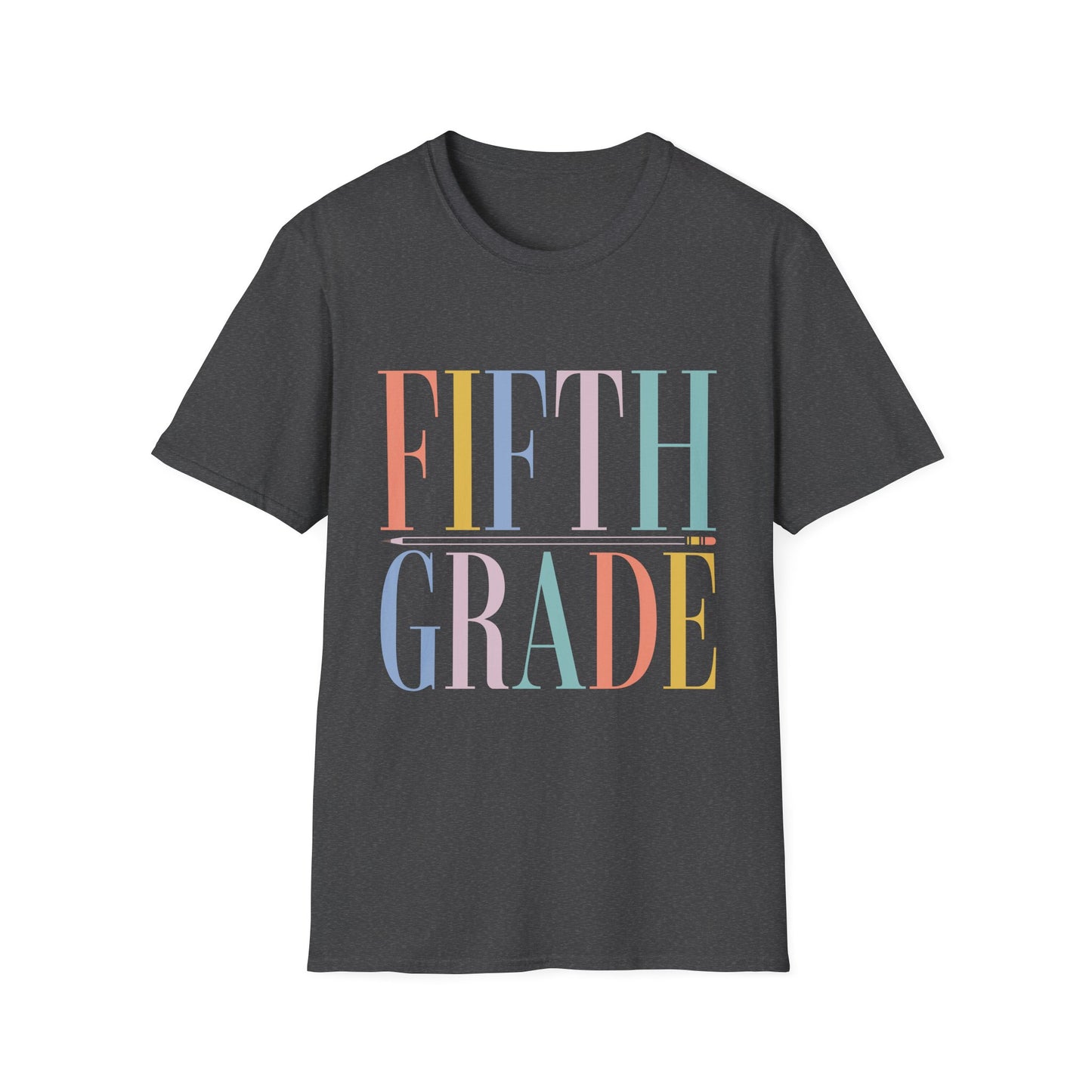 Fifth Grade Colorblock Teacher Tee