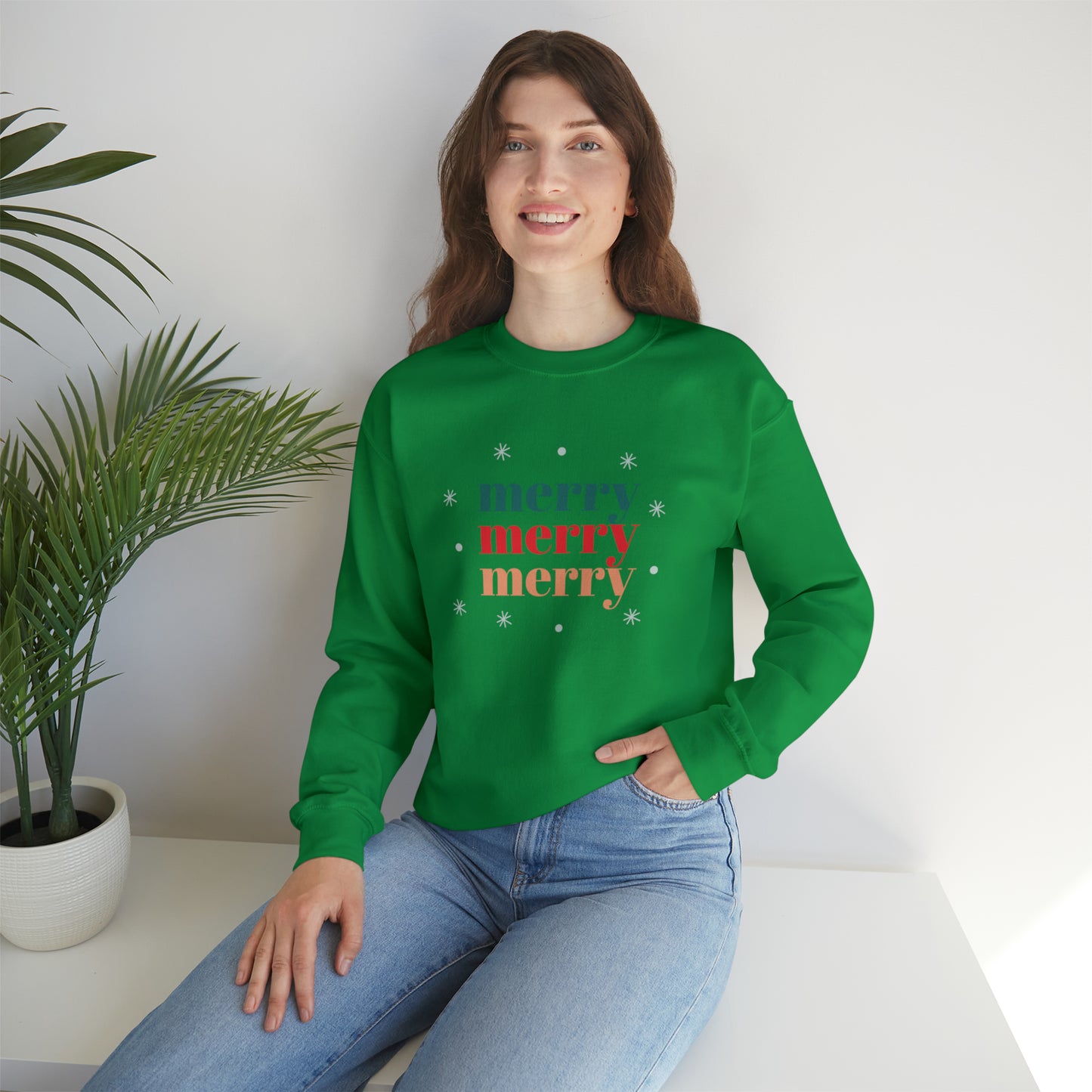 Merry Merry Merry Unisex Heavy Blend™ Crewneck Sweatshirt