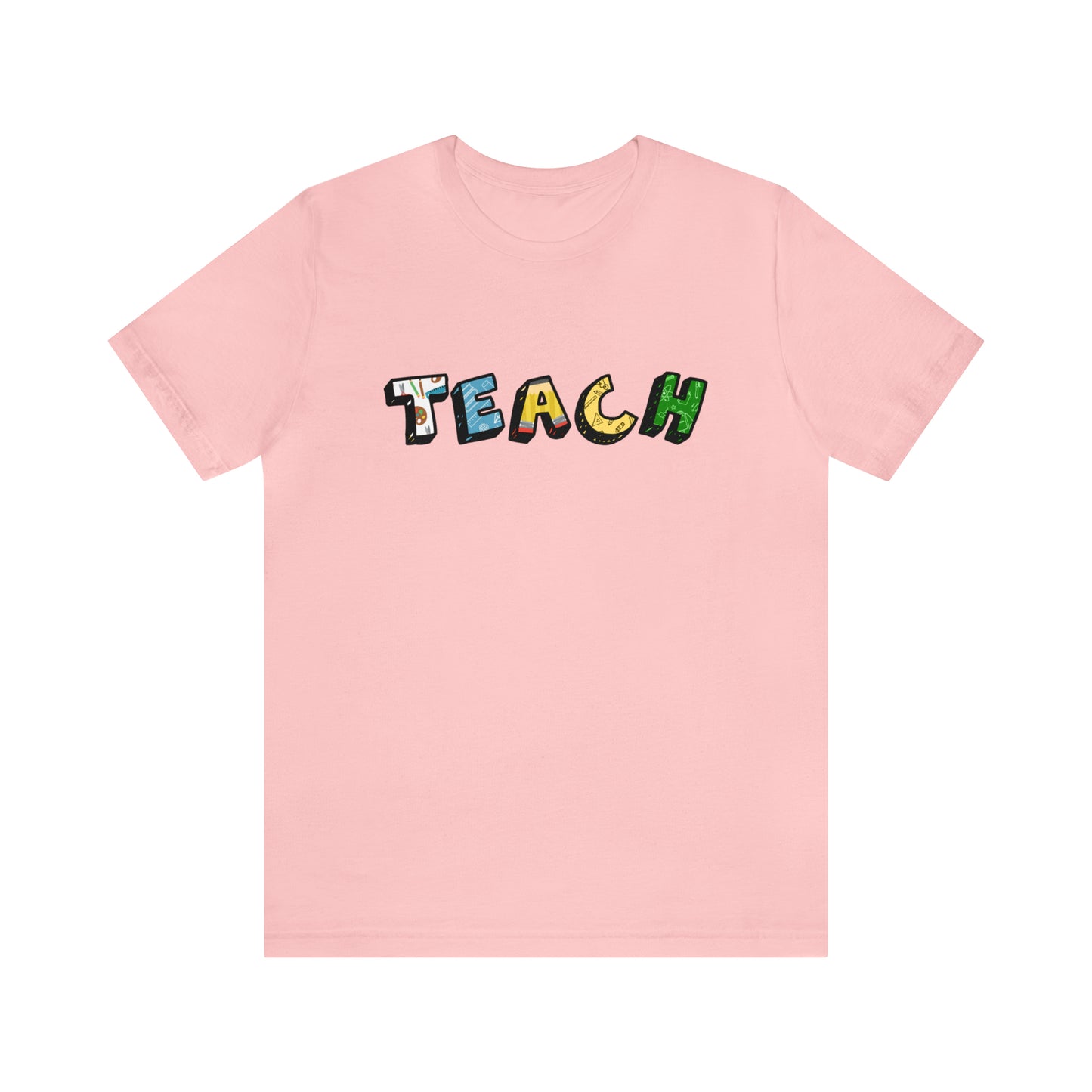 TEACH Graphic Print Unisex Jersey Short Sleeve Tee