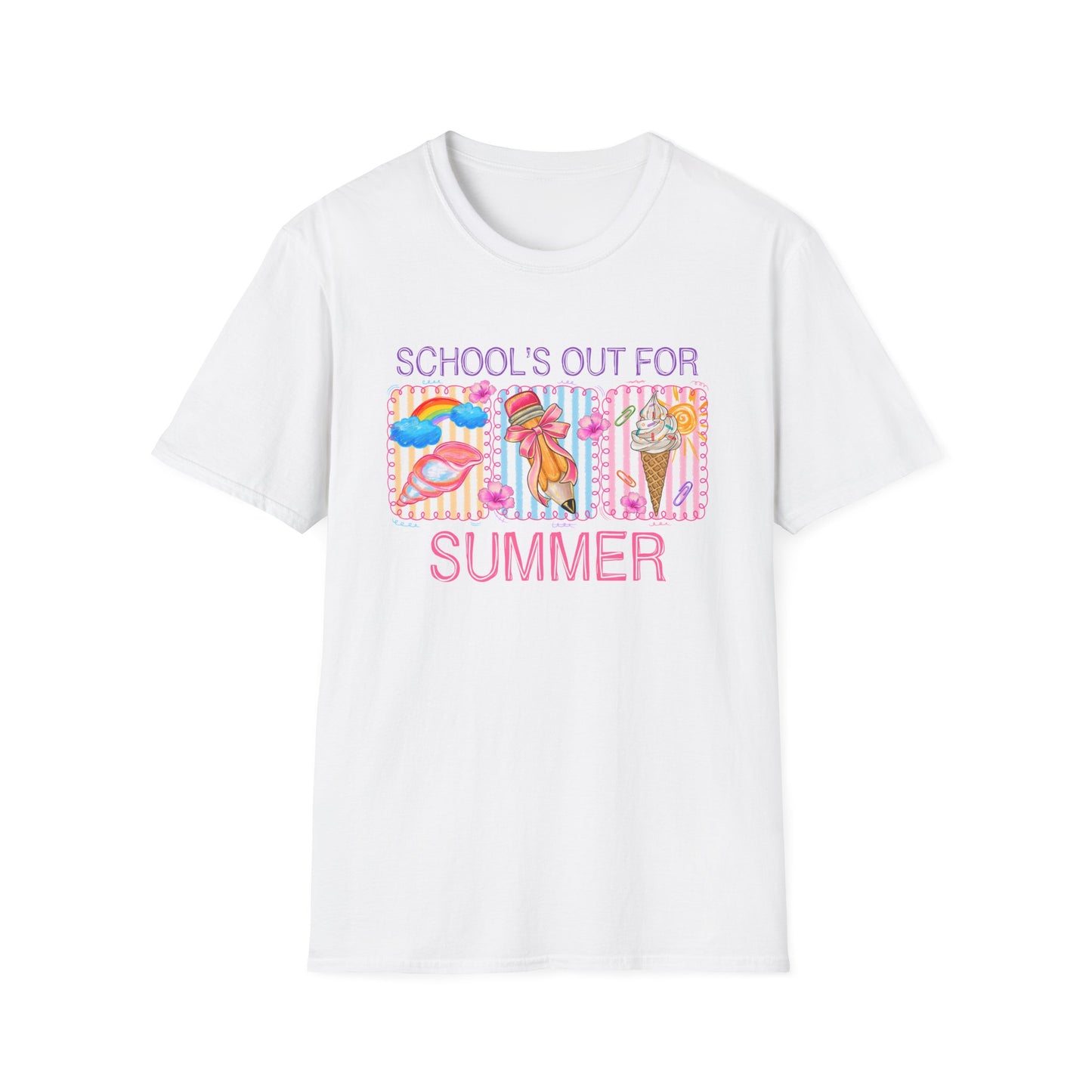 School's Out For Summer Retro Fun Tee
