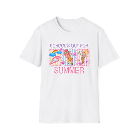 School's Out For Summer Retro Fun Tee