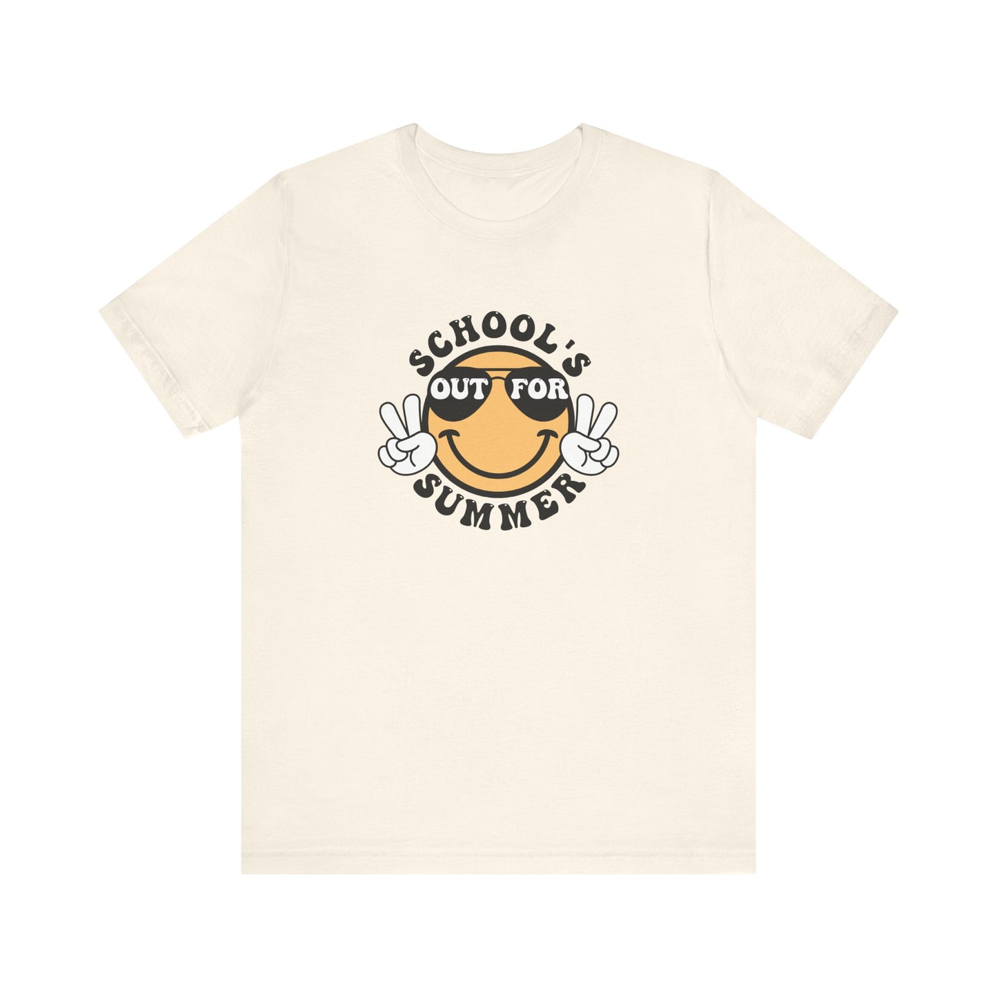 School's Out For Summer Happy Face Tee