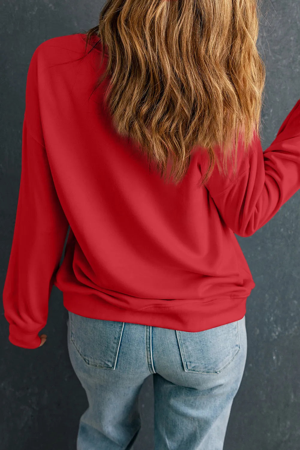 Holly Jolly Vibes Red Sweatshirt