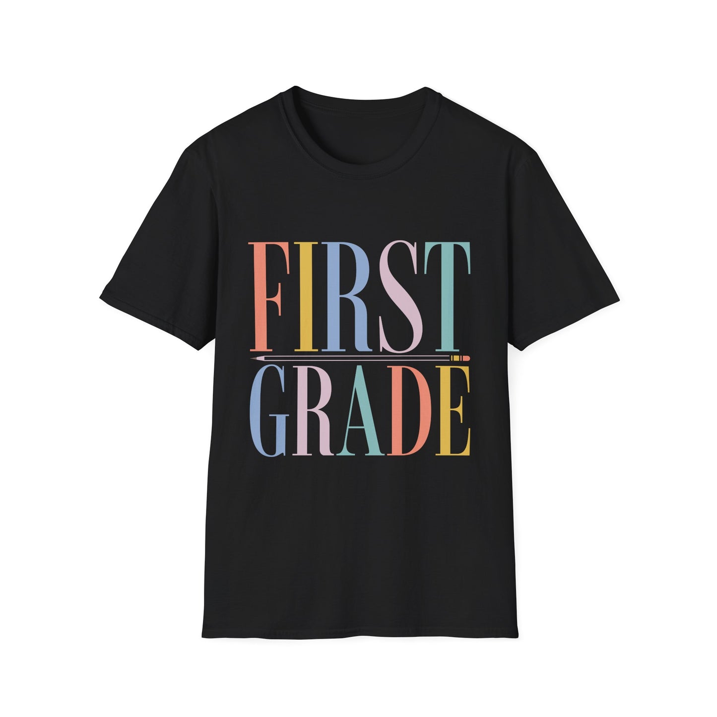 First Grade Colorblock Teacher Tee