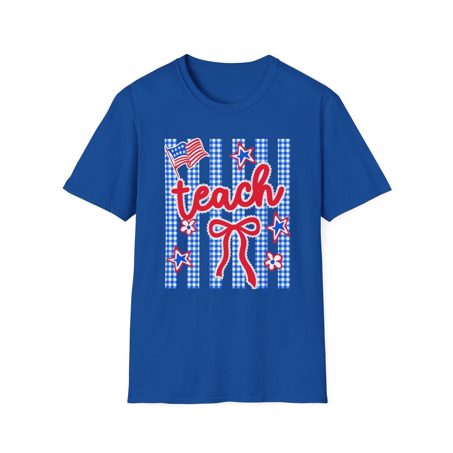 Teach Red White & Blue Stars Tee