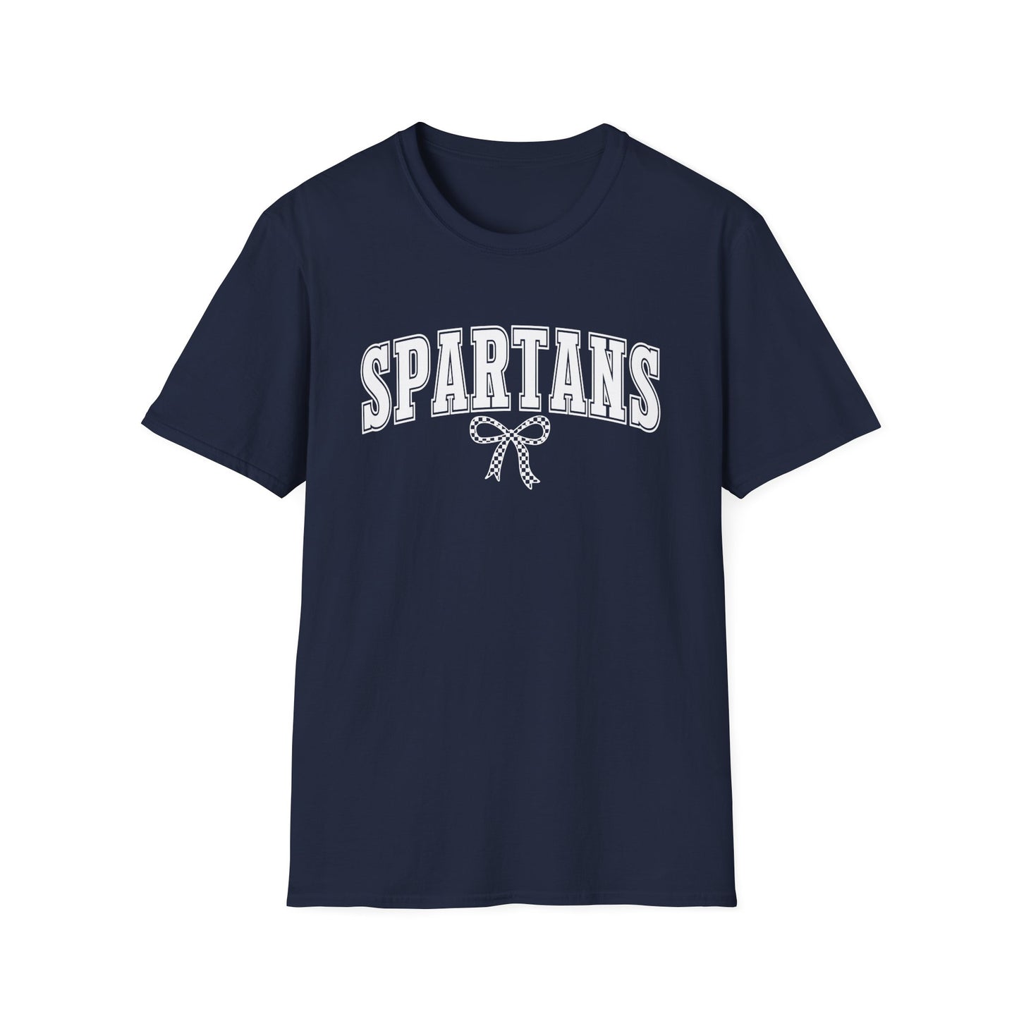 Spartans School Spirit Teacher Tee Retro Bow