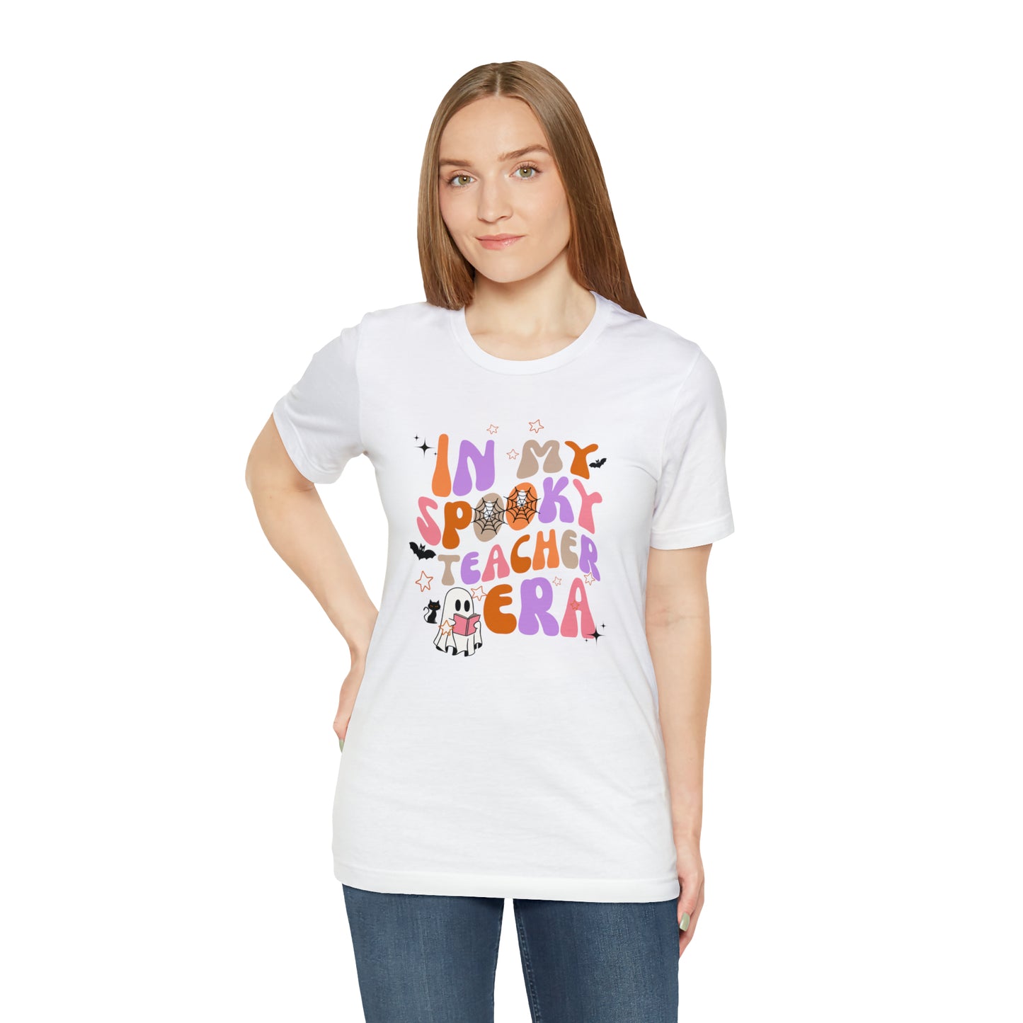 In My Spooky Teacher Era Unisex Jersey Short Sleeve Tee