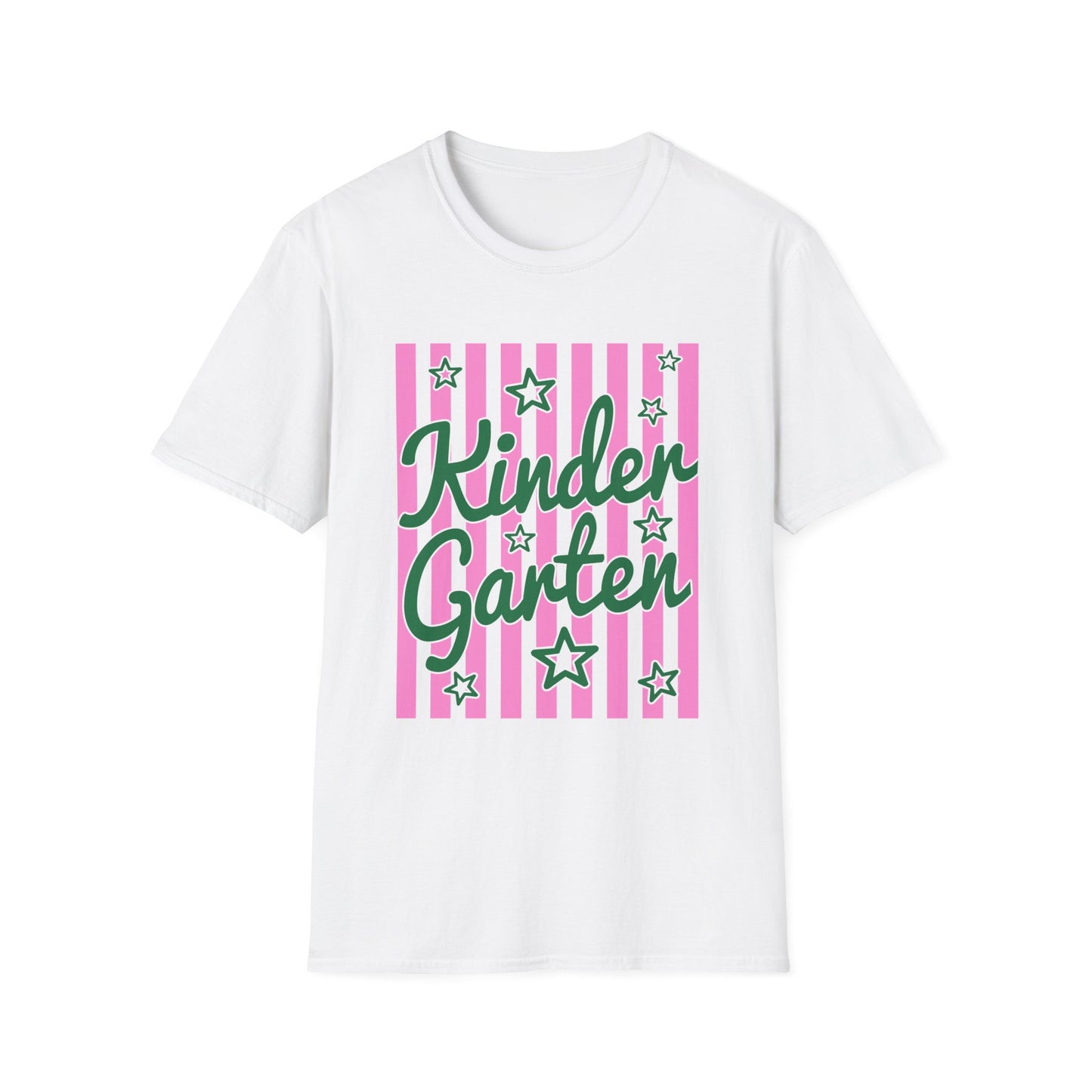 Kindergarten Striped Stars Teacher Tee
