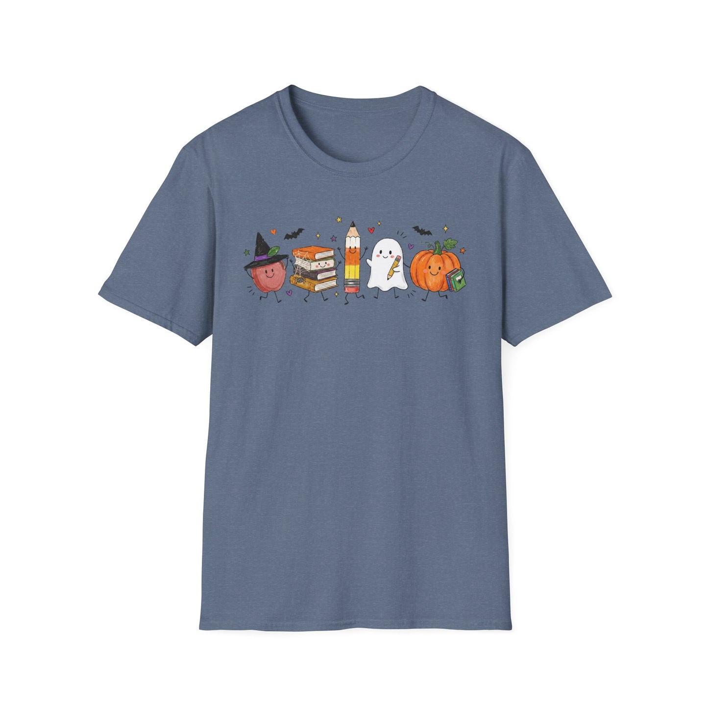 Halloween School Doodles Graphic Teacher Tee