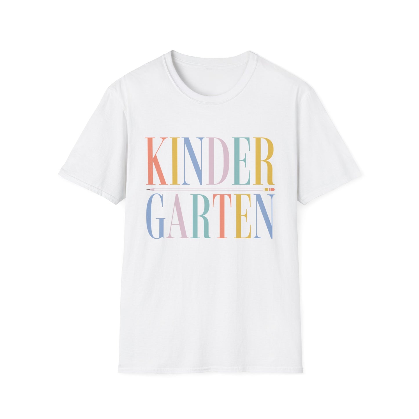 Kindergarten Colorblock Teacher Tee