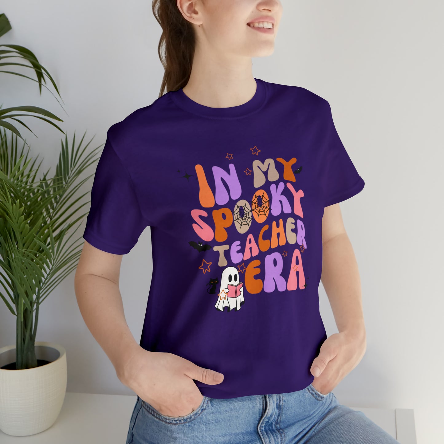 In My Spooky Teacher Era Unisex Jersey Short Sleeve Tee