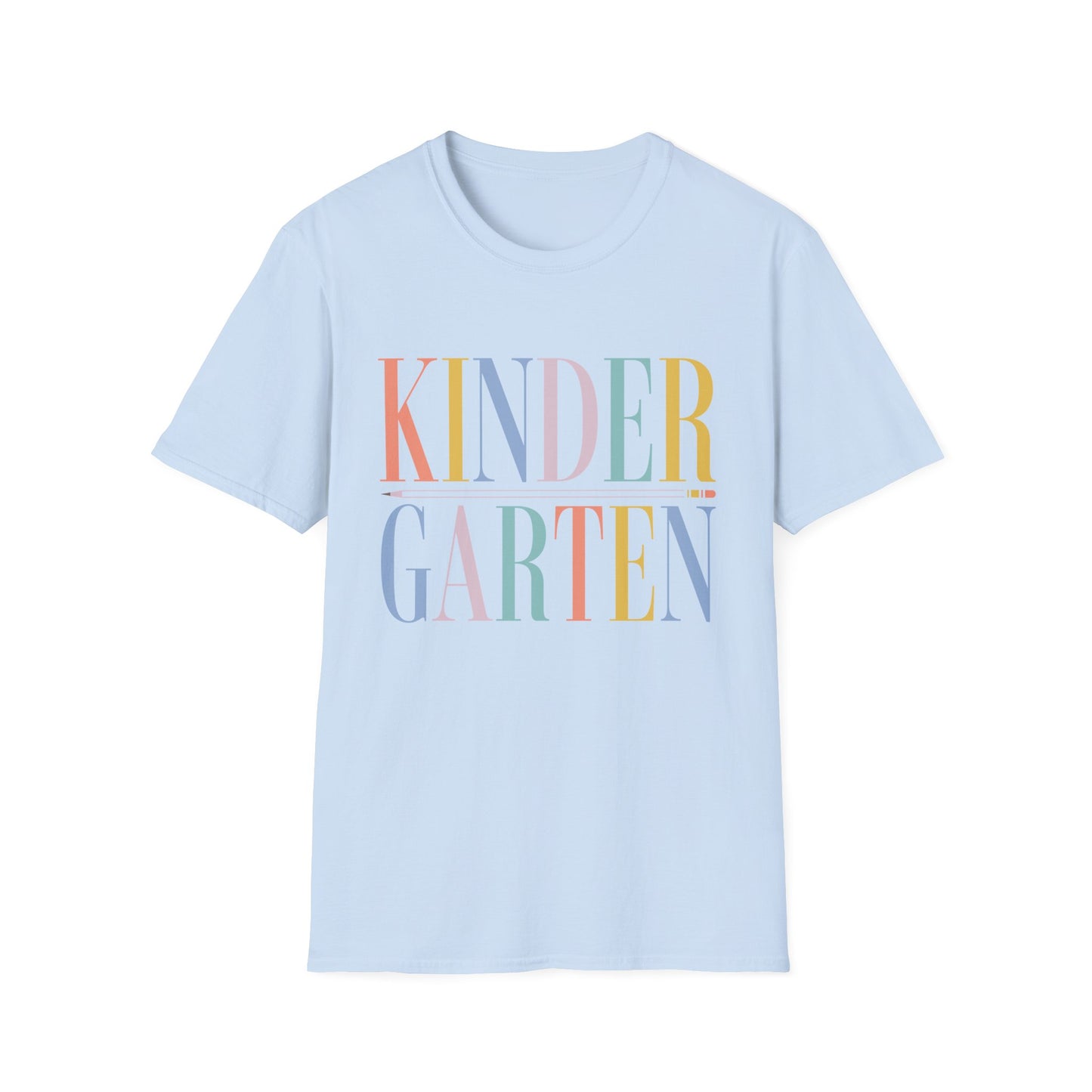 Kindergarten Colorblock Teacher Tee