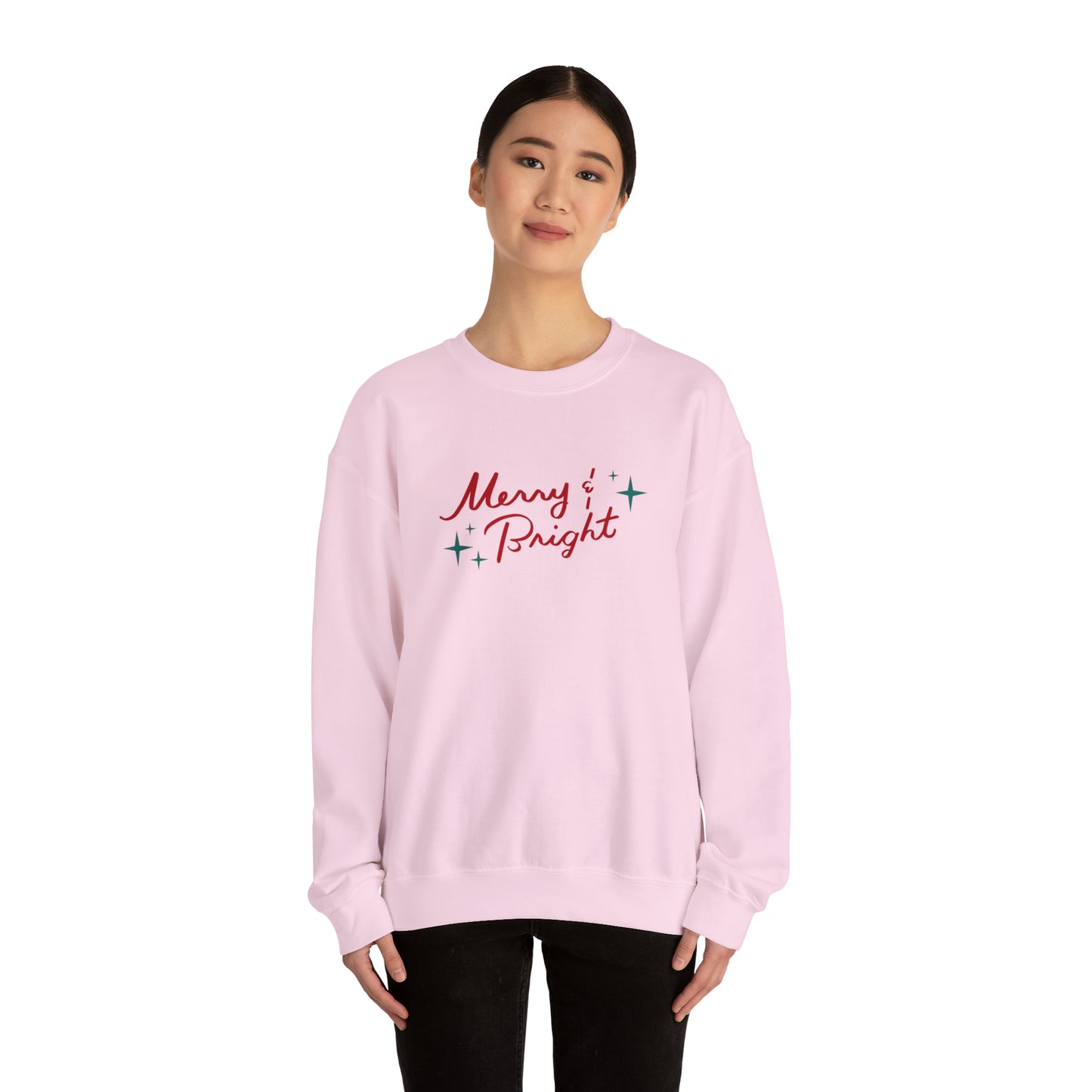 Merry & Bright Red Unisex Heavy Blend™ Crewneck Sweatshirt