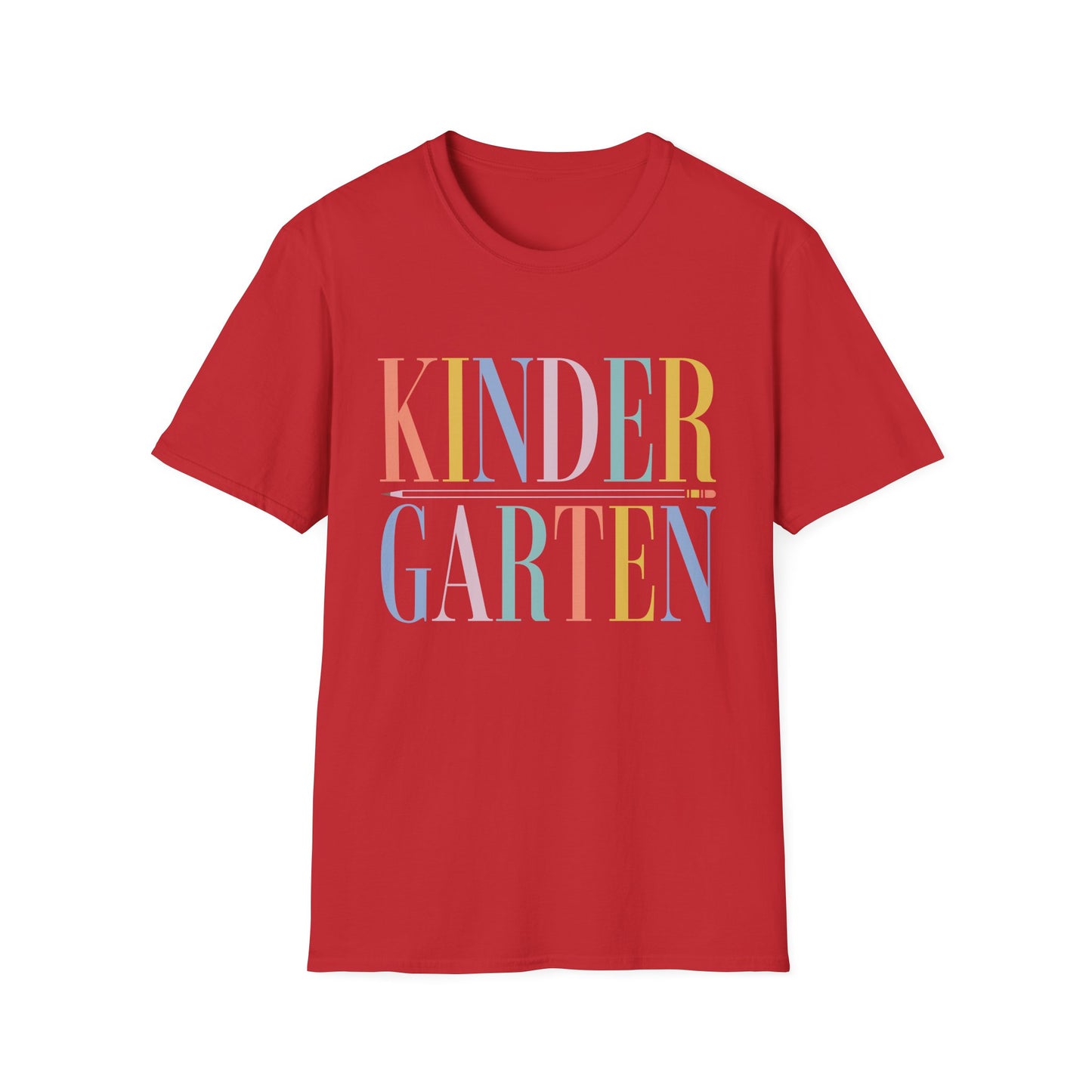 Kindergarten Colorblock Teacher Tee
