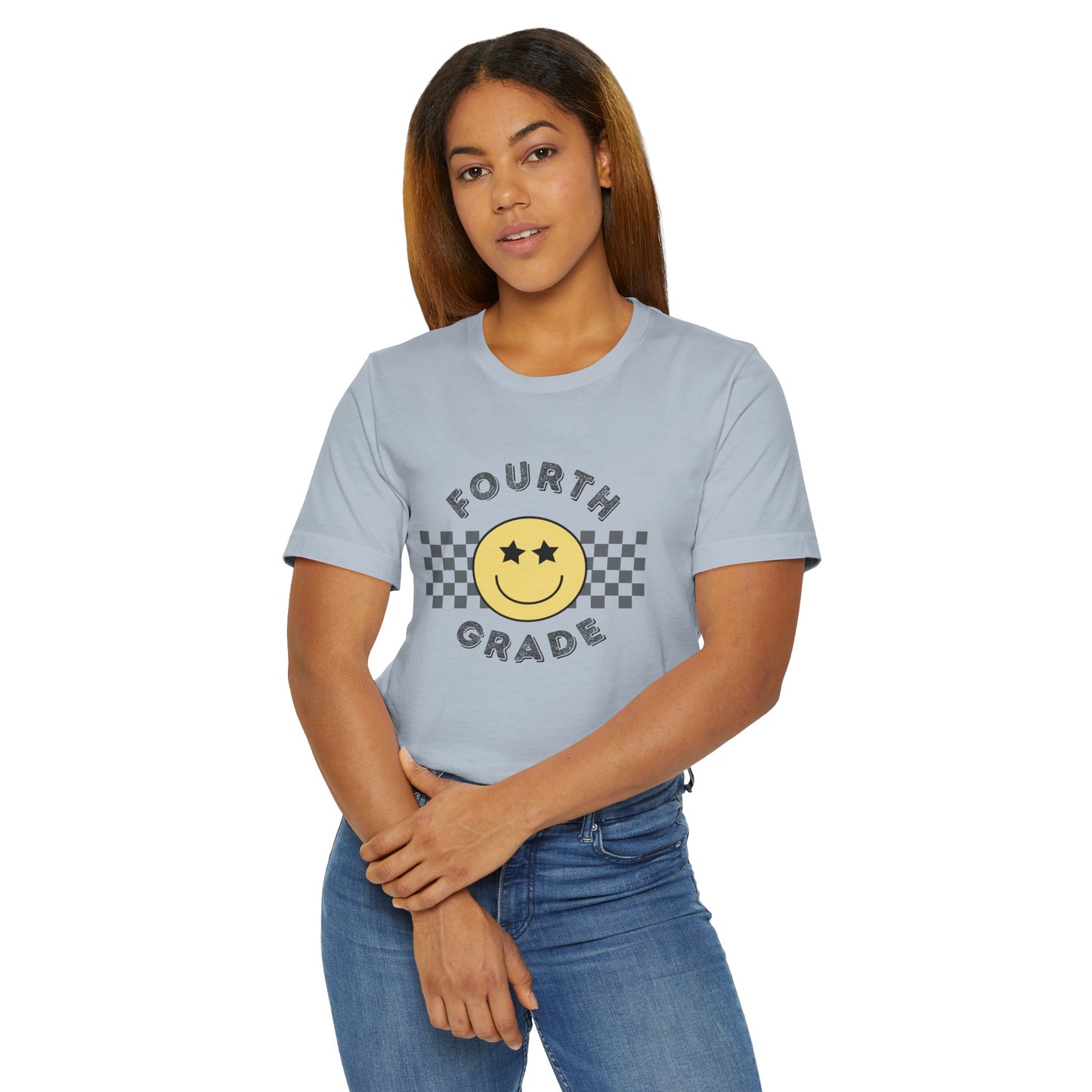 Fourth Grade Star Eyed Smiley Tee