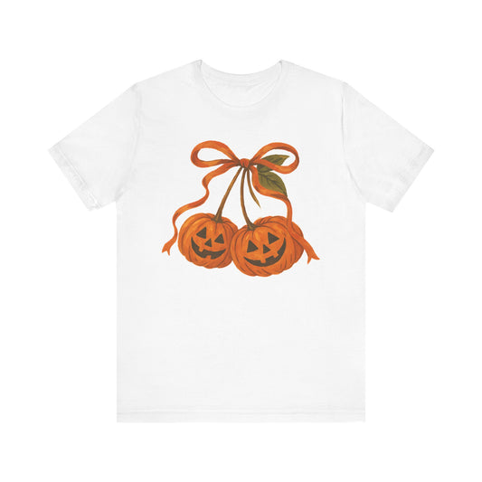 Halloween Pumpkin Friends Bow Tee