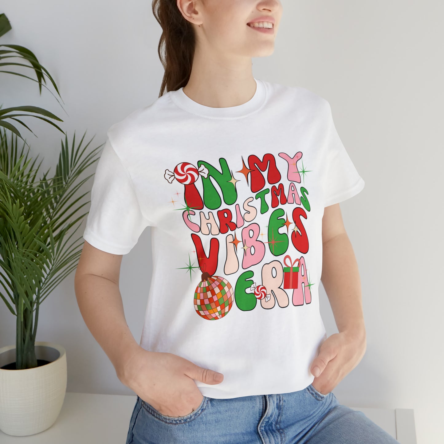 In My Christmas Vibes Era Unisex Jersey Short Sleeve Tee