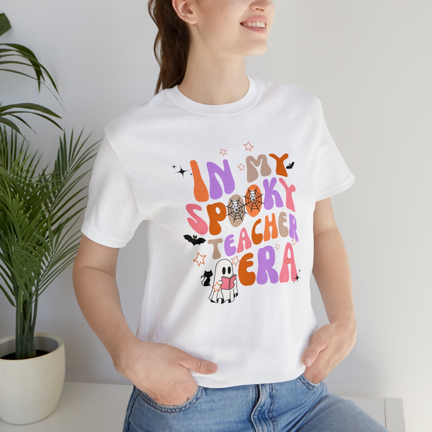 In My Spooky Teacher Era Unisex Jersey Short Sleeve Tee
