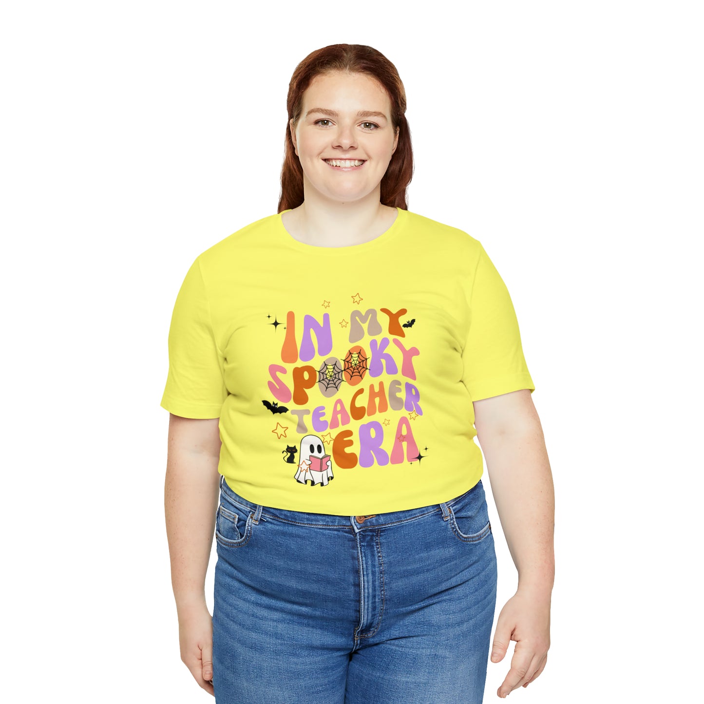 In My Spooky Teacher Era Unisex Jersey Short Sleeve Tee