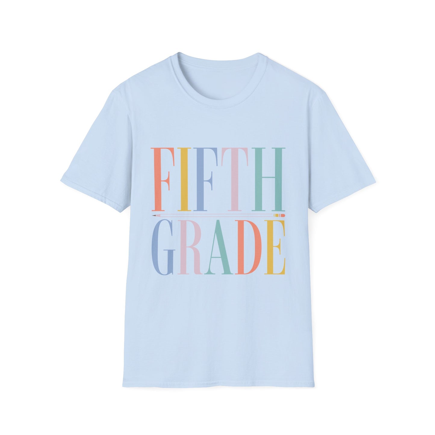 Fifth Grade Colorblock Teacher Tee
