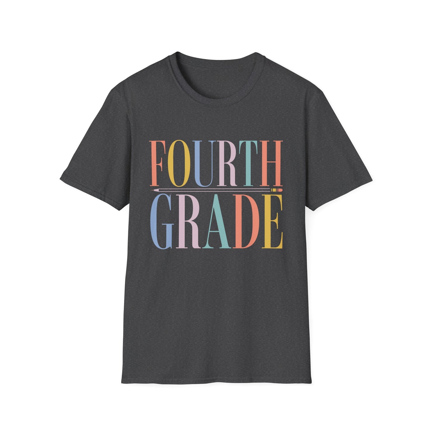Fourth Grade Colorblock Teacher Tee