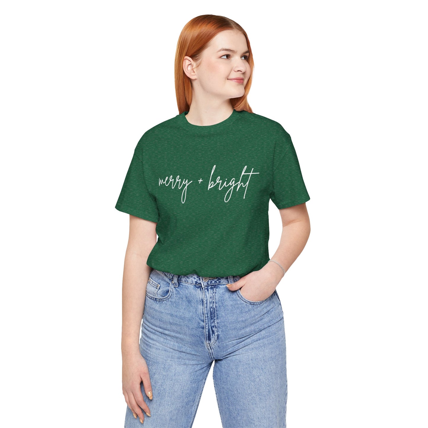 Merry + Bright Cursive Tee
